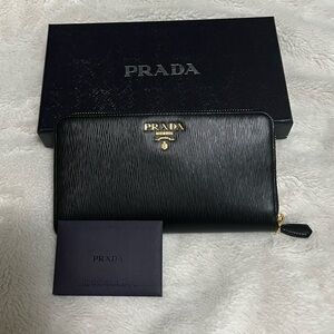 Prada Black Leather Wallet